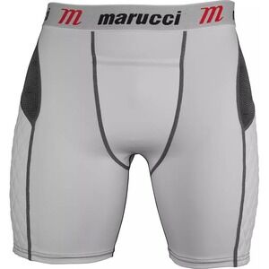 Marucci Mens Sliding Shorts White Padded Baseball Compression Shorts Size Large